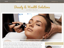 Tablet Screenshot of beautyandhealthsolutions.com